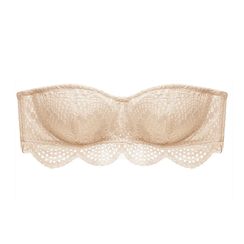 Koronkowy biustonosz bandeau - Pernille