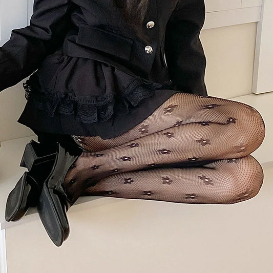 Rajstopy w kwiatki - Pernille