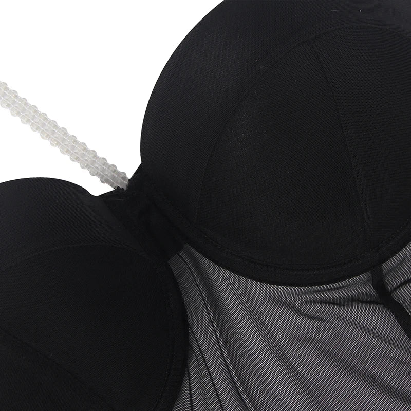 Body z biżuteryjnymi wstawkami - Pernille