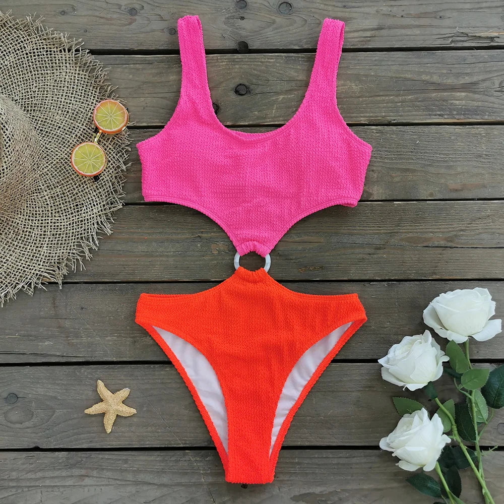 Neonowe monokini - Pernille