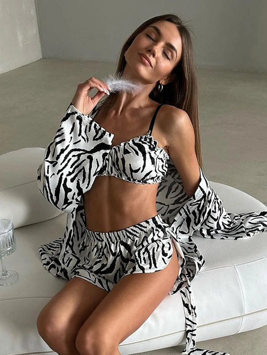 Piżama damska motyw zebry - Pernille