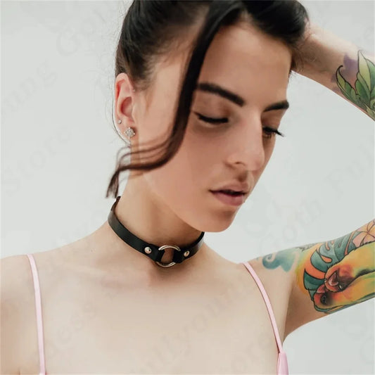 Choker z kółkiem - Pernille