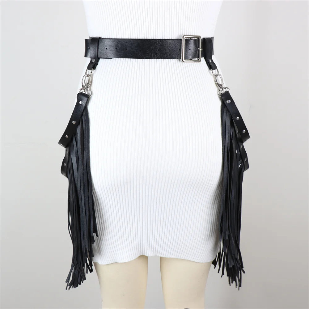 Harness na biodra z frędzlami w stylu western - Pernille
