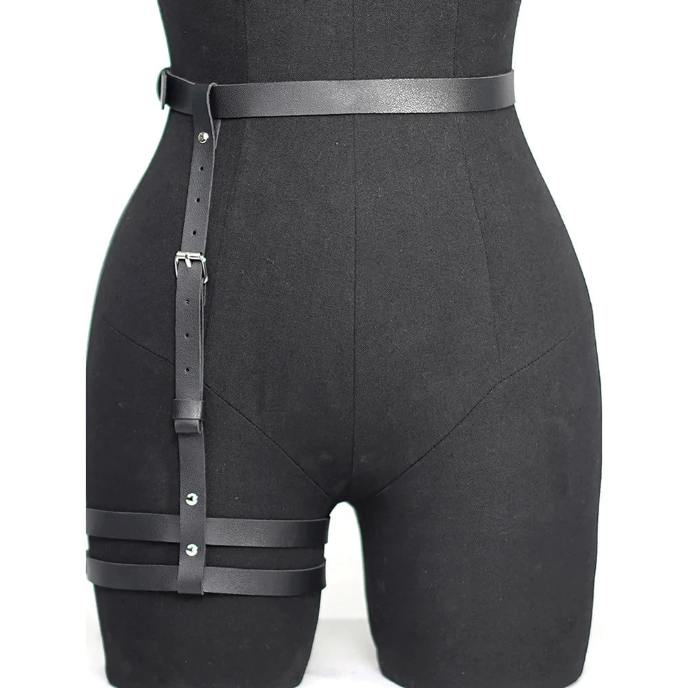Harness skórzana podwiązka - Pernille