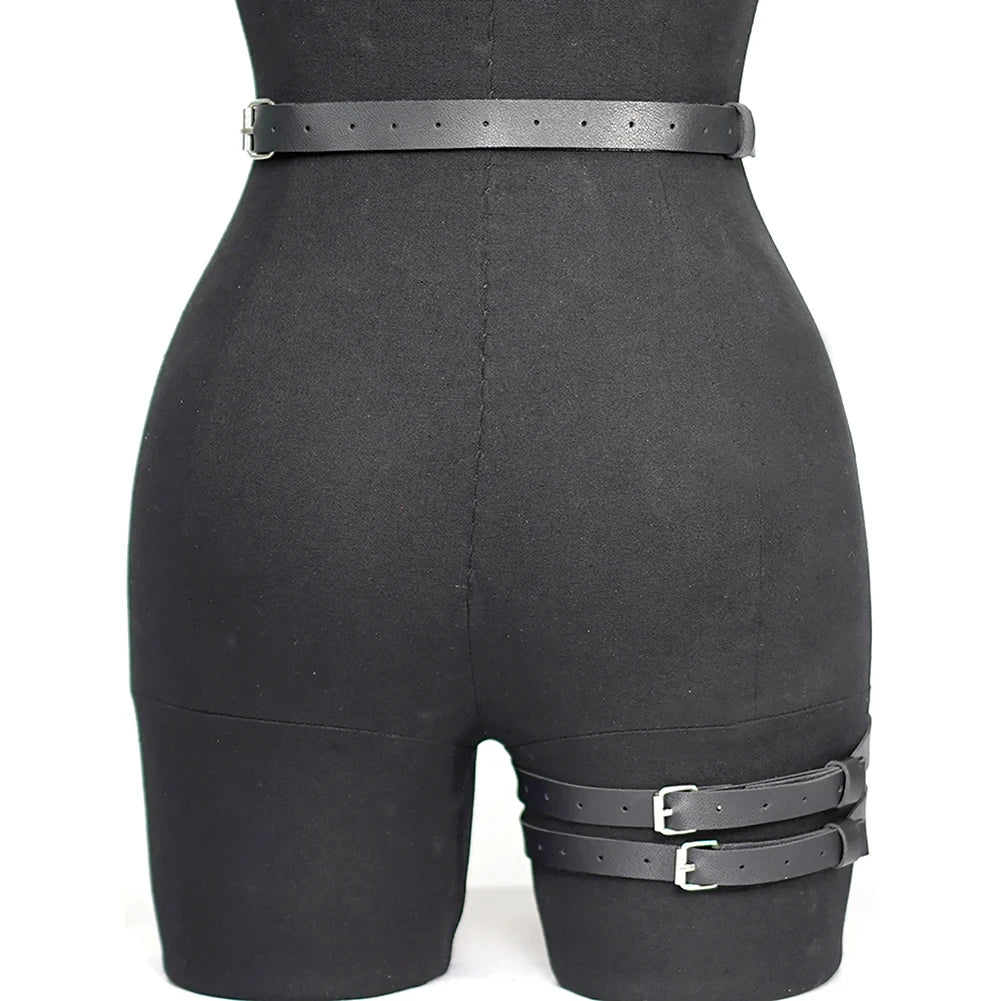 Harness skórzana podwiązka - Pernille