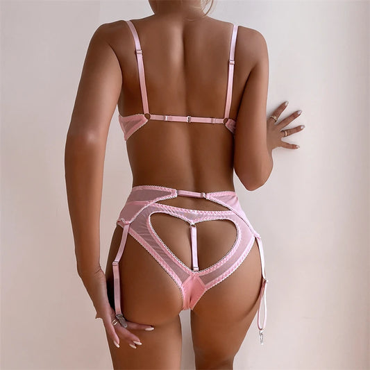 4- elementowy komplet bielizny z naklejkami na sutki - Pernille