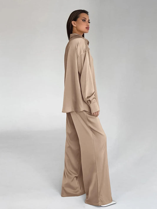 Elegancka satynowa piżama - Pernille