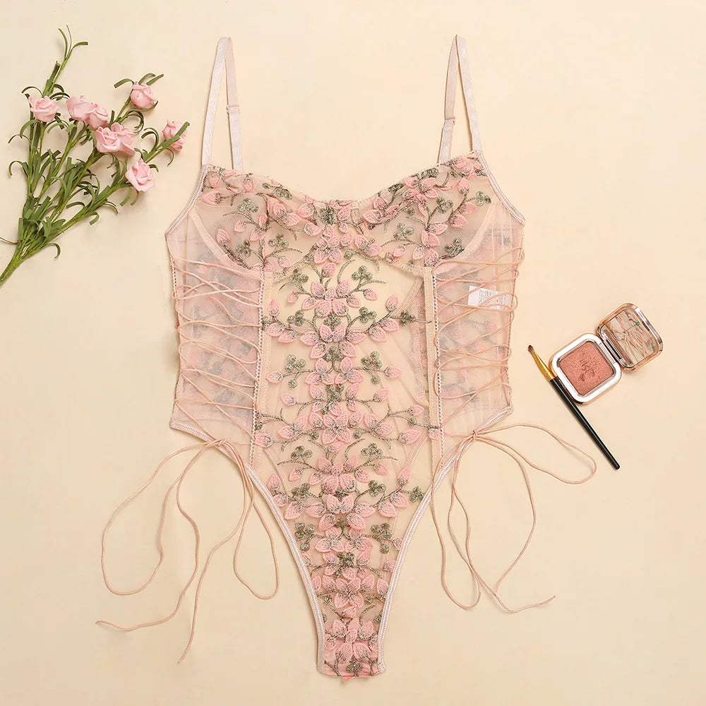 Wiązane body w kwiaty - Pernille