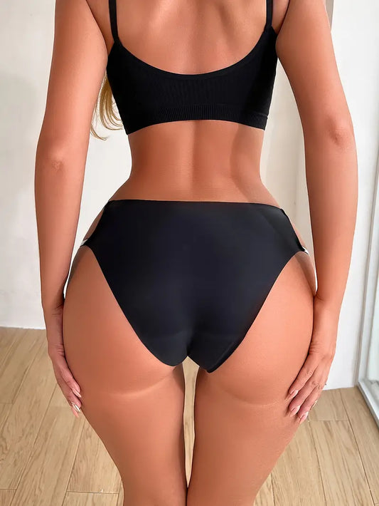 Majtki z brokatowymi paskami i kokardką - Pernille