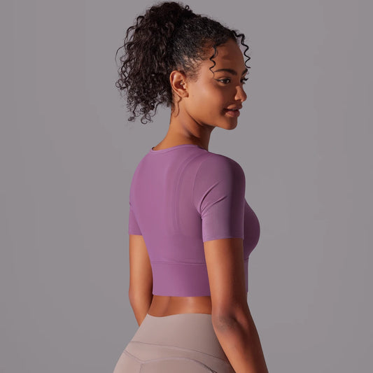 Krótki top z gumką - Pernille