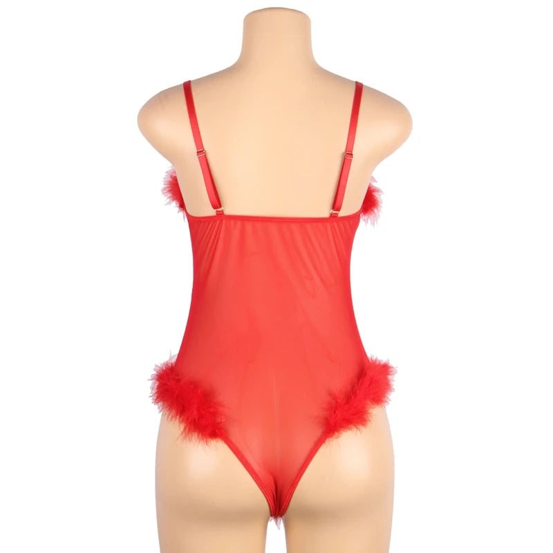 Body z siateczki i futerkiem - Pernille