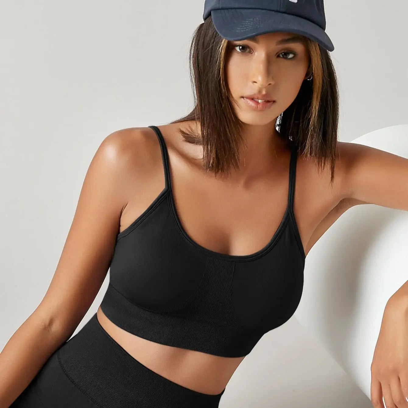 Prążkowany sportowy top - Pernille