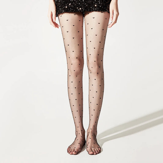 Rajstopy w serduszka - Pernille