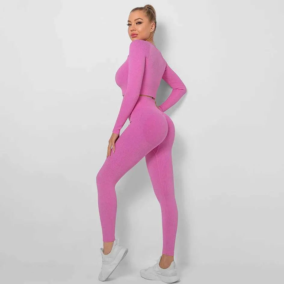 Sportowy komplet top i legginsy - Pernille