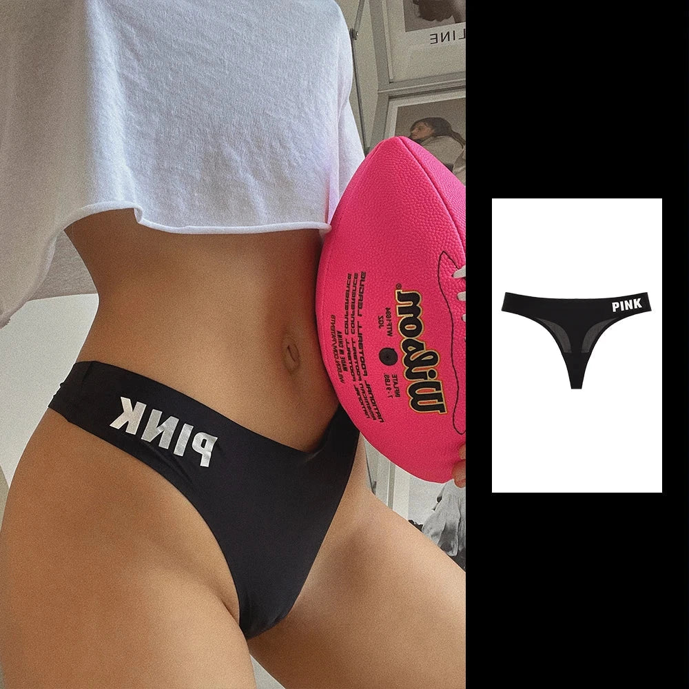 Figi z nadrukiem PINK - Pernille
