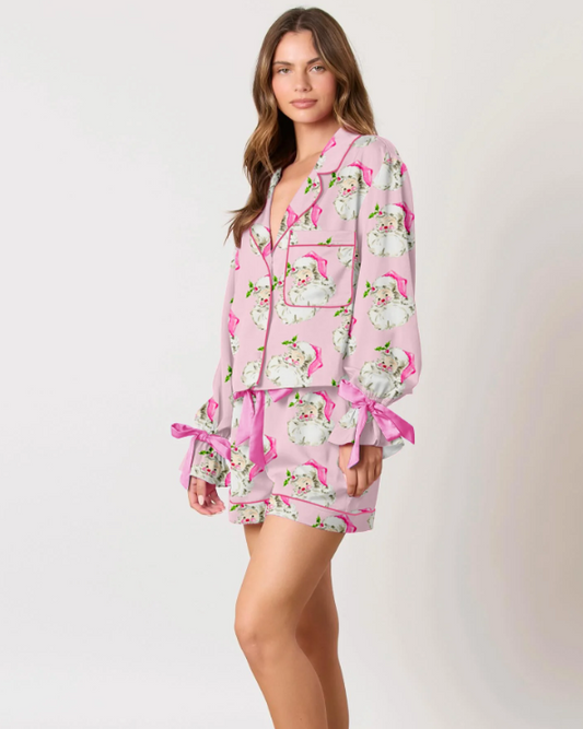 Piżama Świąteczna z Motywem Mikołaja - Pernille