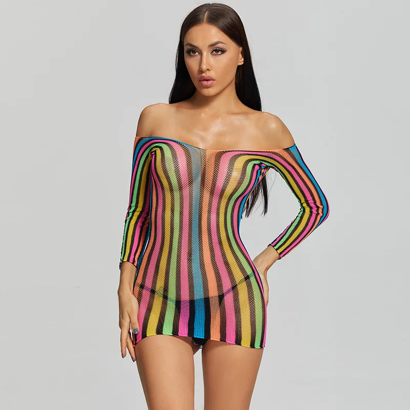 Bodystocking kolorowe - Pernille