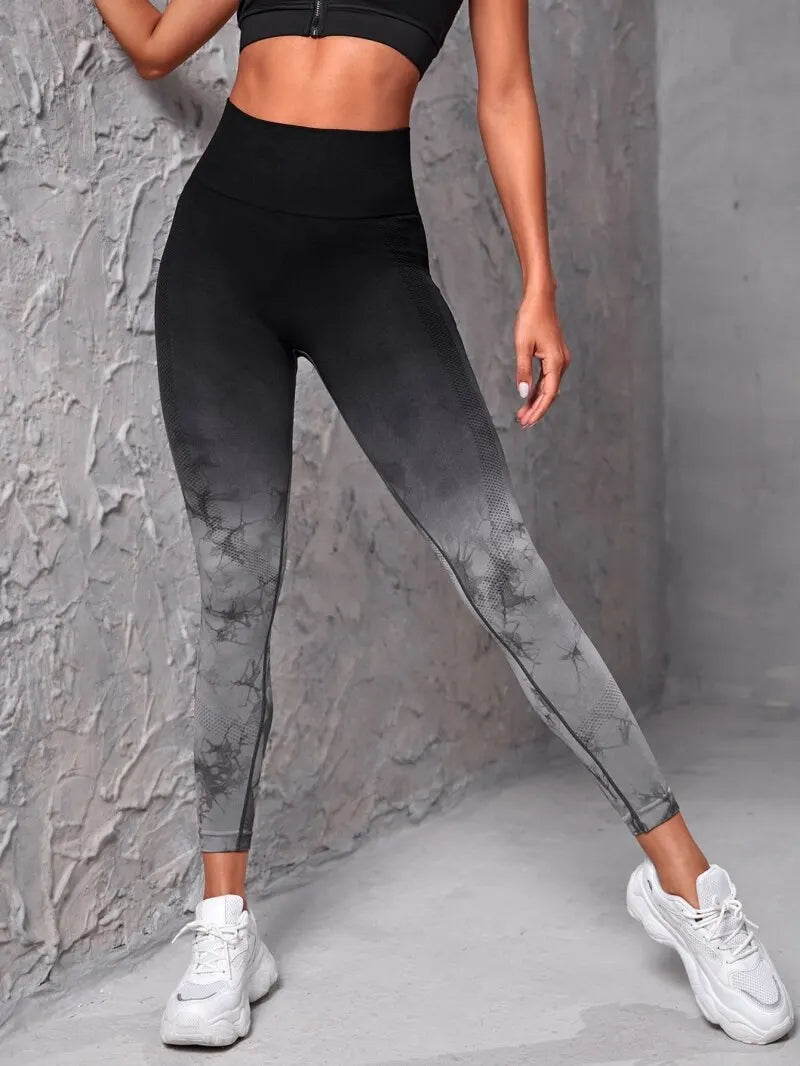 Legginsy sportowe z efektem ombre - Pernille
