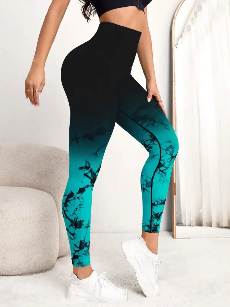 Legginsy sportowe z efektem ombre - Pernille