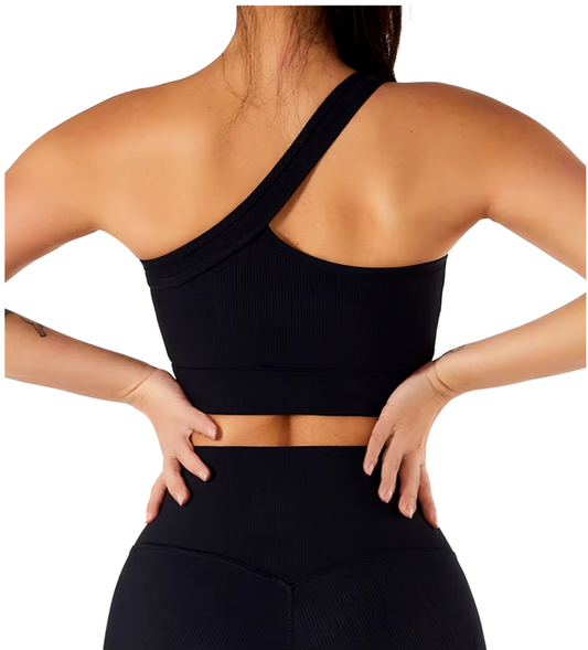 Sportowy top na jedno ramię - Pernille