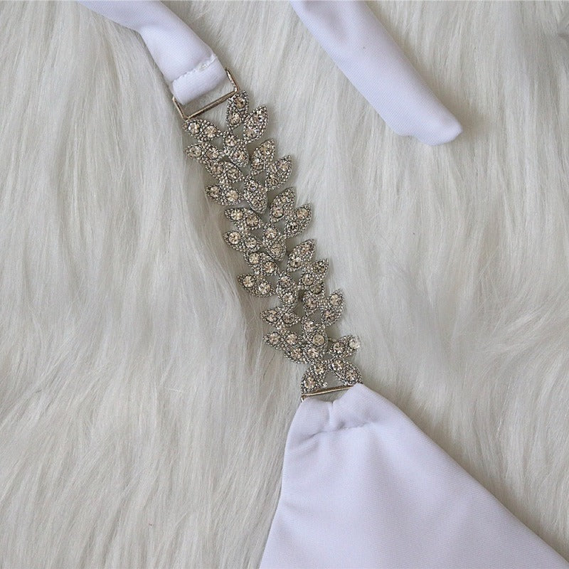 Dwuczęściowy Kostium Kąpielowy z Ozdobnymi Kryształami