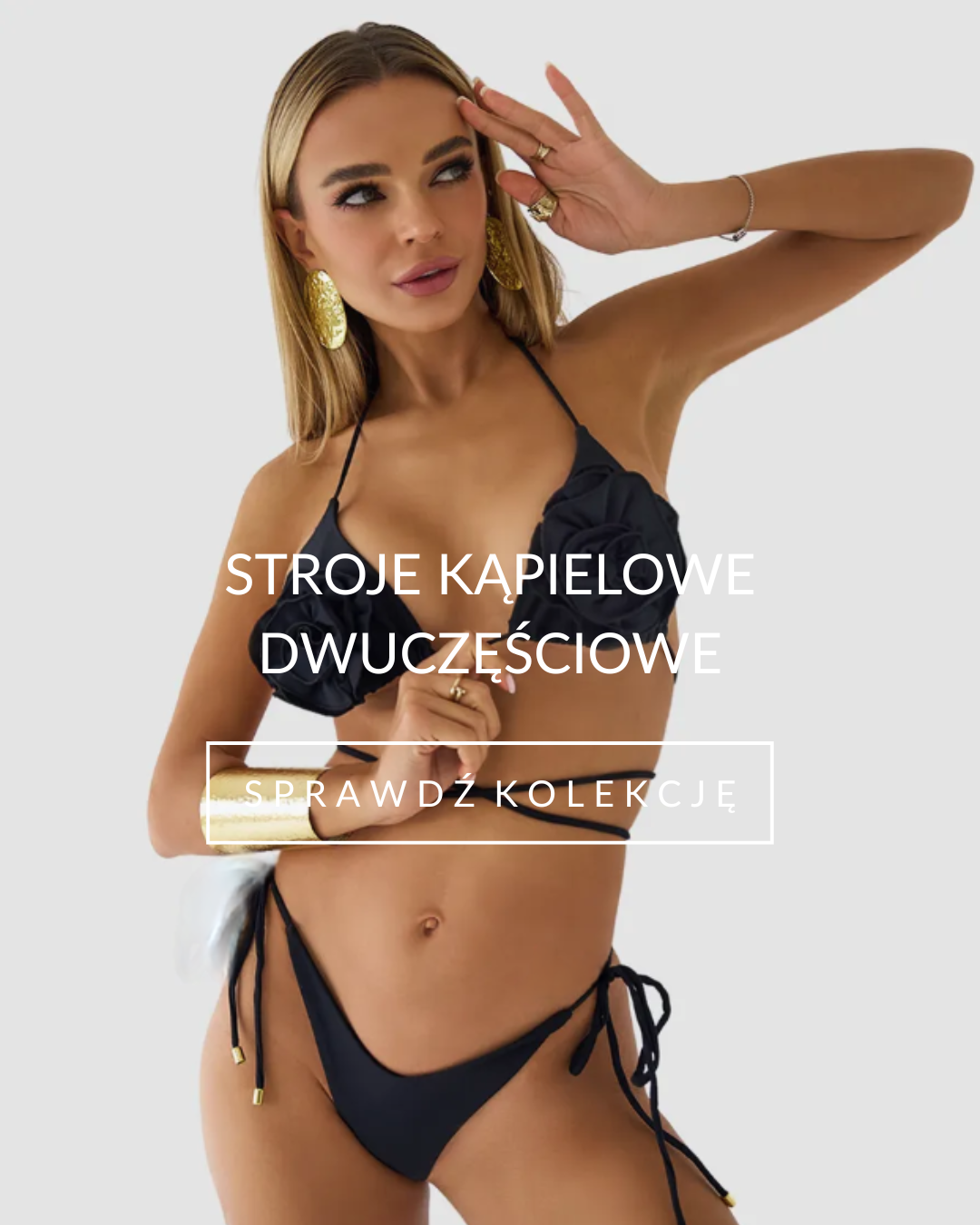 Dwuczęściowy strój kąpielowy od Pernille – wysoki stan i push-up, idealny na lato
