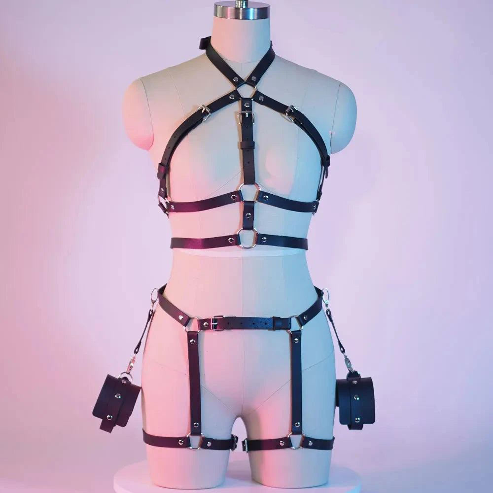 4- elementowy zestaw harness z maską - Pernille