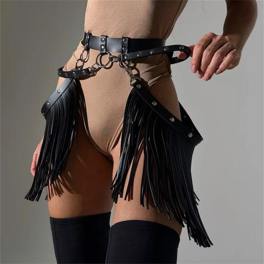 Harness na biodra z frędzlami w stylu western - Pernille