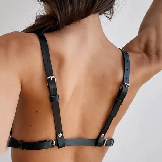 Harness skórzany biustonosz - Pernille