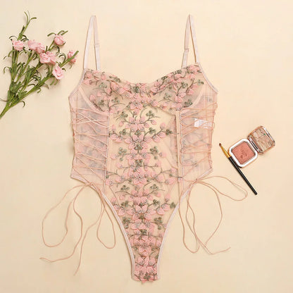 Wiązane body w kwiaty - Pernille