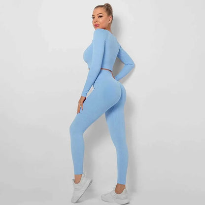 Sportowy komplet top i legginsy - Pernille