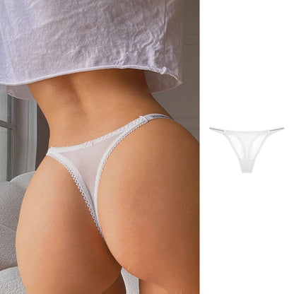 Koronkowe stringi z wysokim stanem - Pernille