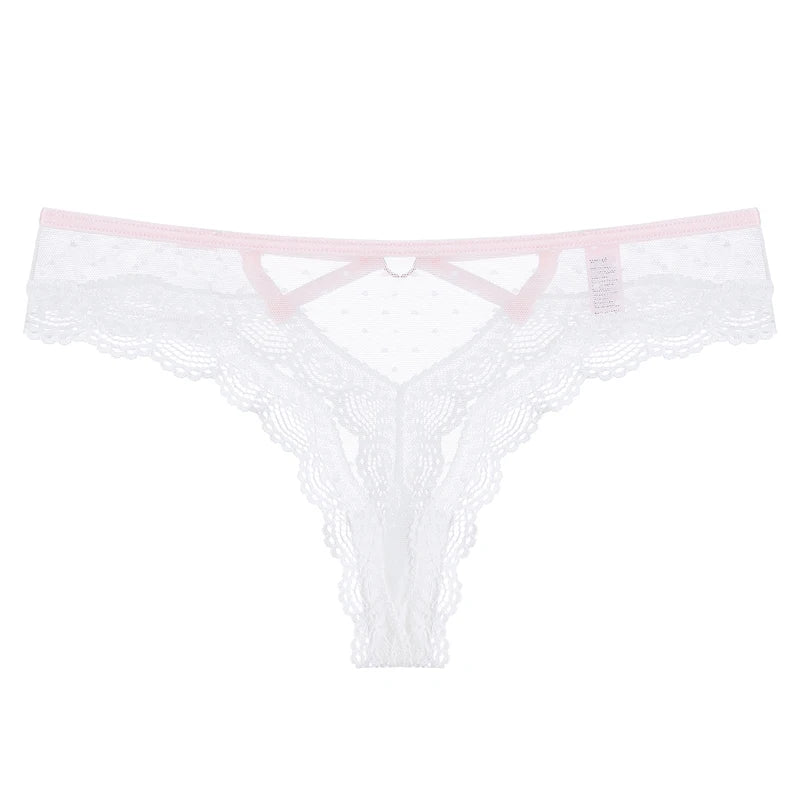 Majtki koronkowe w serduszka - Pernille