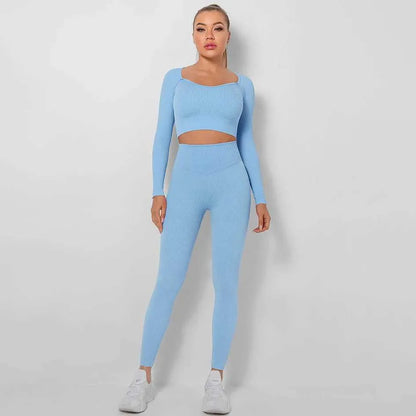 Sportowy komplet top i legginsy - Pernille