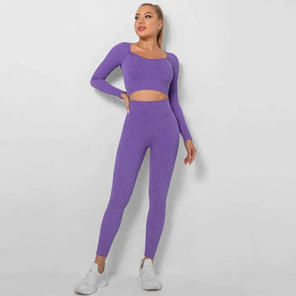 Sportowy komplet top i legginsy - Pernille