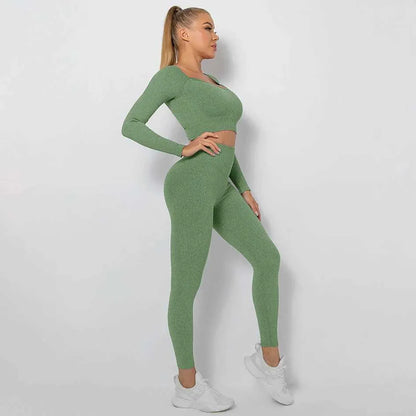 Sportowy komplet top i legginsy - Pernille