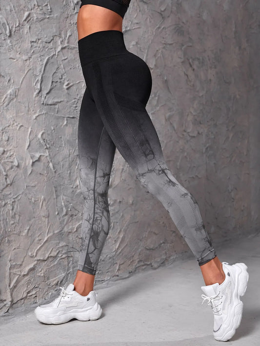 Legginsy sportowe z efektem ombre - Pernille